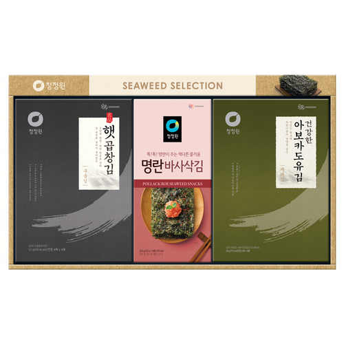 [2025 추석] 청정원 햇곱창김 재래김 혼합 8호 선물세트 (쇼핑백 포함).png