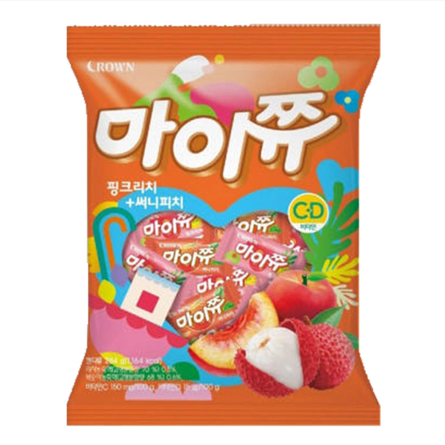 크라운 마이쮸 핑크리치+써니피치 284g.png